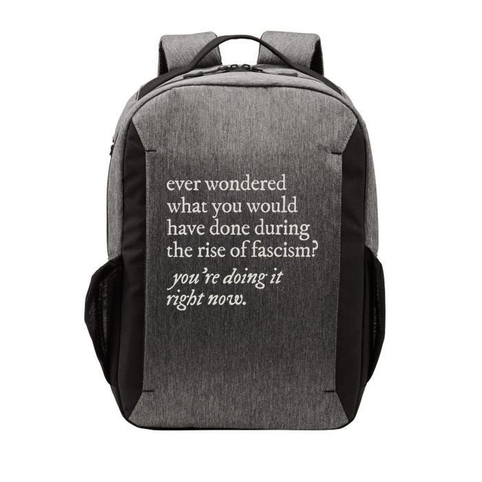 stop the rise of fascism leftist Vector Backpack