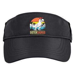 Sistersaurus T Rex Dinosaur Sister Saurus Family Matching Adult Drive Performance Visor