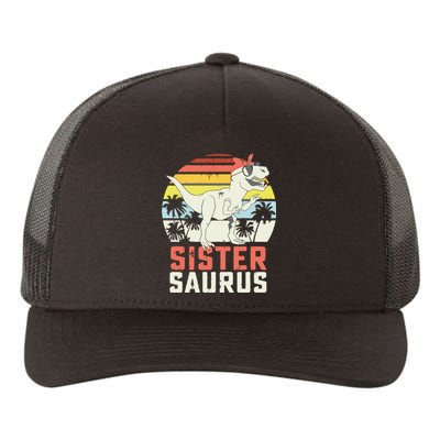 Sistersaurus T Rex Dinosaur Sister Saurus Family Matching Yupoong Adult 5-Panel Trucker Hat