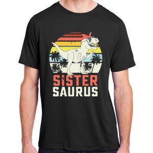 Sistersaurus T Rex Dinosaur Sister Saurus Family Matching Adult ChromaSoft Performance T-Shirt