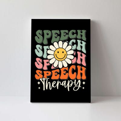 Speech Therapy Retro Speech Language Pathologist Therapist Canvas