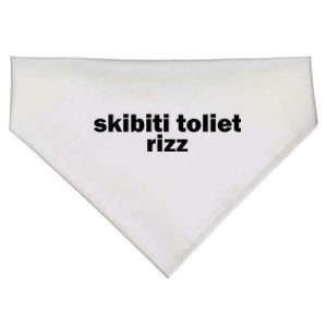 Skibiti Toilet Rizz Funny Viral Influencer Brain Rot Slang USA-Made Doggie Bandana