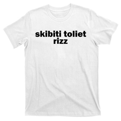 Skibiti Toilet Rizz Funny Viral Influencer Brain Rot Slang T-Shirt