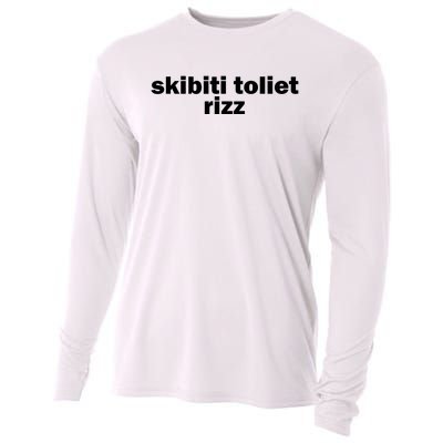 Skibiti Toilet Rizz Funny Viral Influencer Brain Rot Slang Cooling Performance Long Sleeve Crew