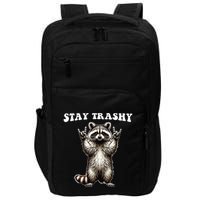 Stay Trashy Raccoon Rockin Hand Sign Impact Tech Backpack