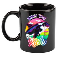 Sink The Rich Gladys The Yacht Sinking Orca 11oz C Handle Ceramic Mug