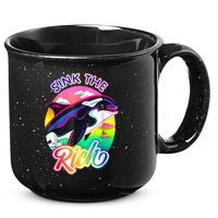 Sink The Rich Gladys The Yacht Sinking Orca 15oz Campfire Ceramic Mug