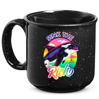 Sink The Rich Gladys The Yacht Sinking Orca 15oz Campfire Ceramic Mug