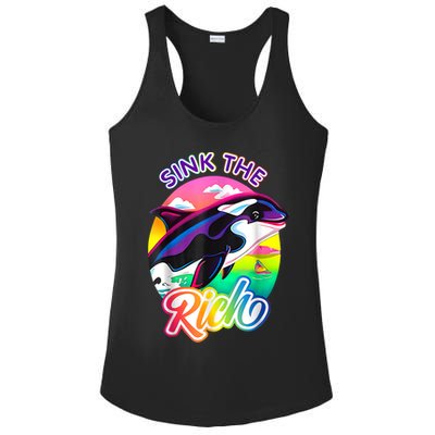 Sink The Rich Gladys The Yacht Sinking Orca Ladies PosiCharge Competitor Racerback Tank