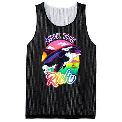 Sink The Rich Gladys The Yacht Sinking Orca Mesh Reversible Basketball Jersey Tank