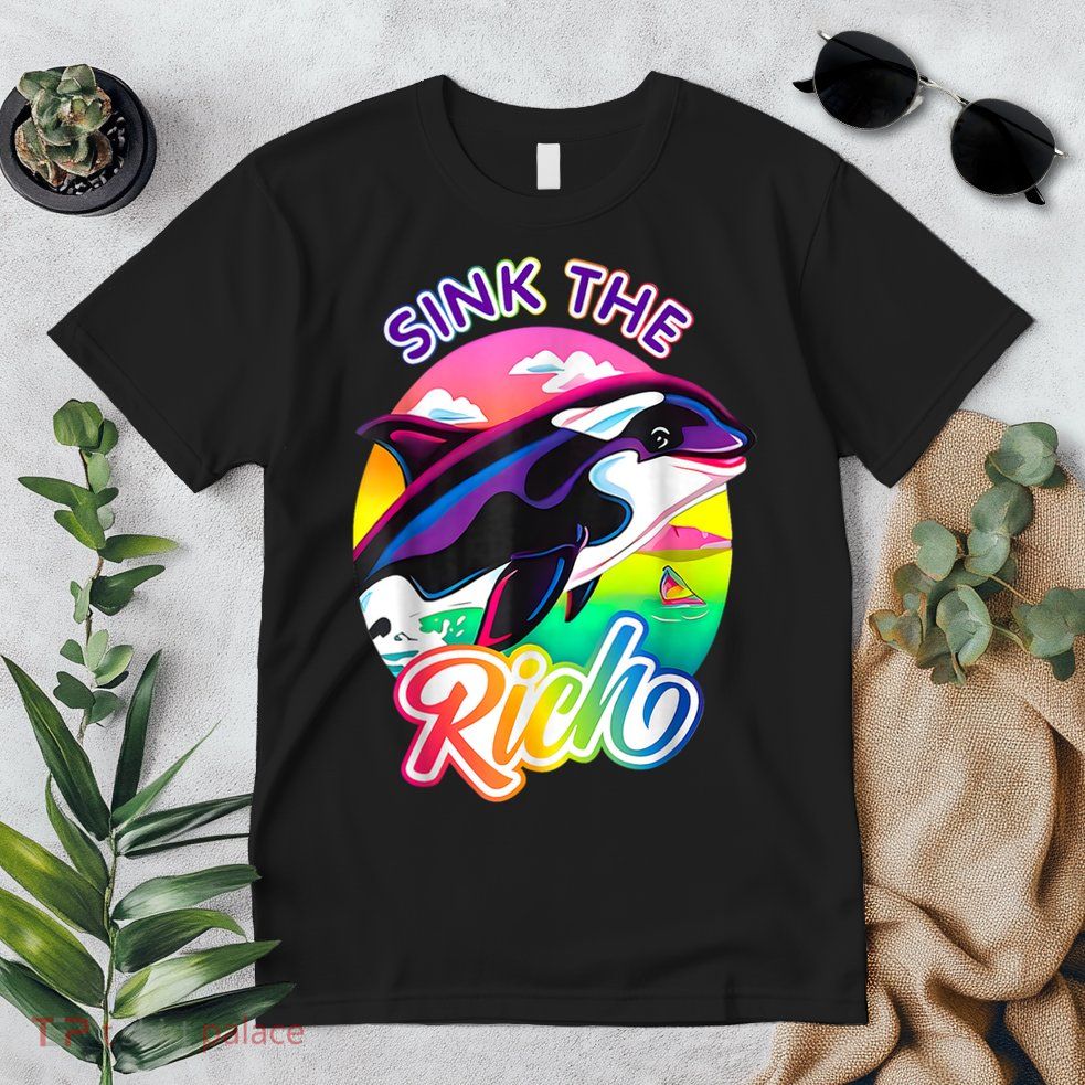 Sink The Rich Gladys The Yacht Sinking Orca Premium T-Shirt