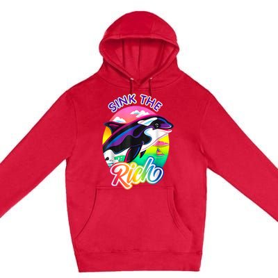 Sink The Rich Gladys The Yacht Sinking Orca Premium Pullover Hoodie