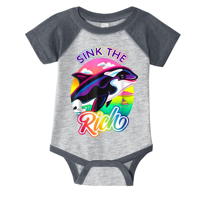 Sink The Rich Gladys The Yacht Sinking Orca Infant Baby Jersey Bodysuit