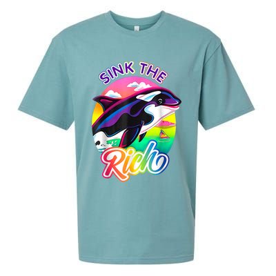 Sink The Rich Gladys The Yacht Sinking Orca Sueded Cloud Jersey T-Shirt