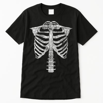 Skeleton Torso Rib Cage Halloween Tall T-Shirt