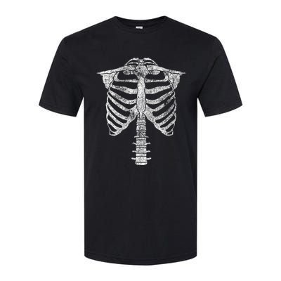 Skeleton Torso Rib Cage Halloween Softstyle CVC T-Shirt