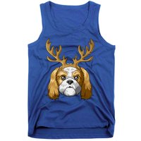 Shih Tzu Reindeer Antlers Christmas Shih Tzu Gift Tank Top