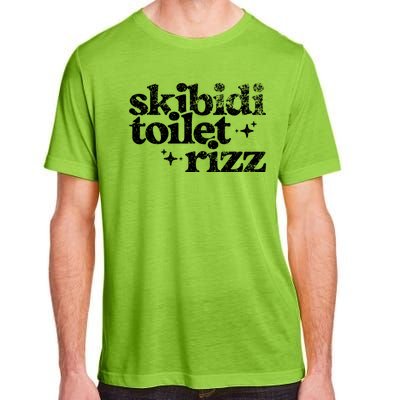 Skibidi Toilet Rizz Funny Meme Adult ChromaSoft Performance T-Shirt