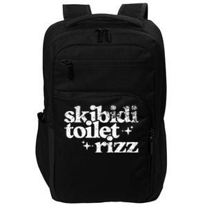 Skibidi Toilet Rizz Funny Meme Impact Tech Backpack