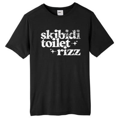 Skibidi Toilet Rizz Funny Meme Tall Fusion ChromaSoft Performance T-Shirt