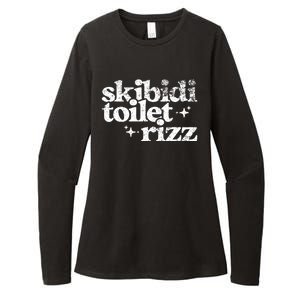 Skibidi Toilet Rizz Funny Meme Womens CVC Long Sleeve Shirt