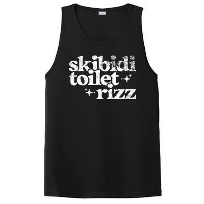 Skibidi Toilet Rizz Funny Meme PosiCharge Competitor Tank