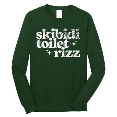 Skibidi Toilet Rizz Funny Meme Long Sleeve Shirt