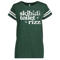 Skibidi Toilet Rizz Funny Meme Enza Ladies Jersey Football T-Shirt