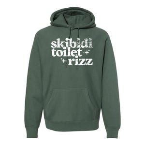 Skibidi Toilet Rizz Funny Meme Premium Hoodie