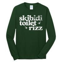 Skibidi Toilet Rizz Funny Meme Tall Long Sleeve T-Shirt