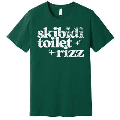 Skibidi Toilet Rizz Funny Meme Premium T-Shirt