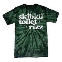 Skibidi Toilet Rizz Funny Meme Tie-Dye T-Shirt