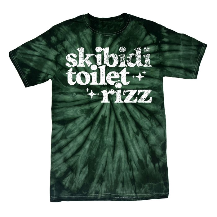 Skibidi Toilet Rizz Funny Meme Tie-Dye T-Shirt