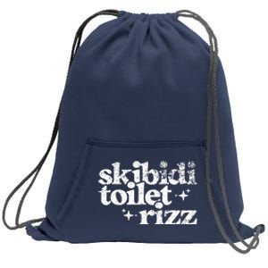 Skibidi Toilet Rizz Funny Meme Sweatshirt Cinch Pack Bag