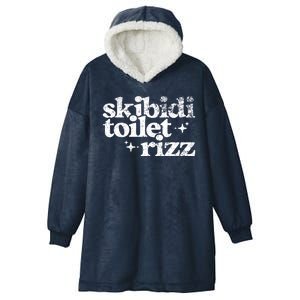 Skibidi Toilet Rizz Funny Meme Hooded Wearable Blanket