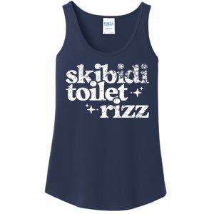 Skibidi Toilet Rizz Funny Meme Ladies Essential Tank