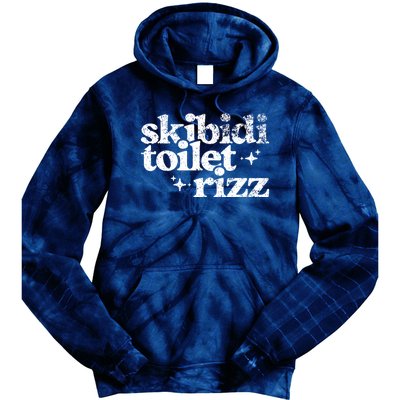 Skibidi Toilet Rizz Funny Meme Tie Dye Hoodie