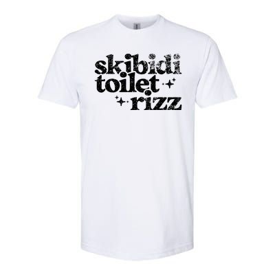 Skibidi Toilet Rizz Funny Meme Softstyle CVC T-Shirt