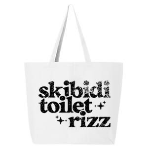 Skibidi Toilet Rizz Funny Meme 25L Jumbo Tote