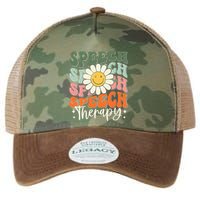 Speech Therapy Retro Speech Language Pathologist  Legacy Tie Dye Trucker Hat