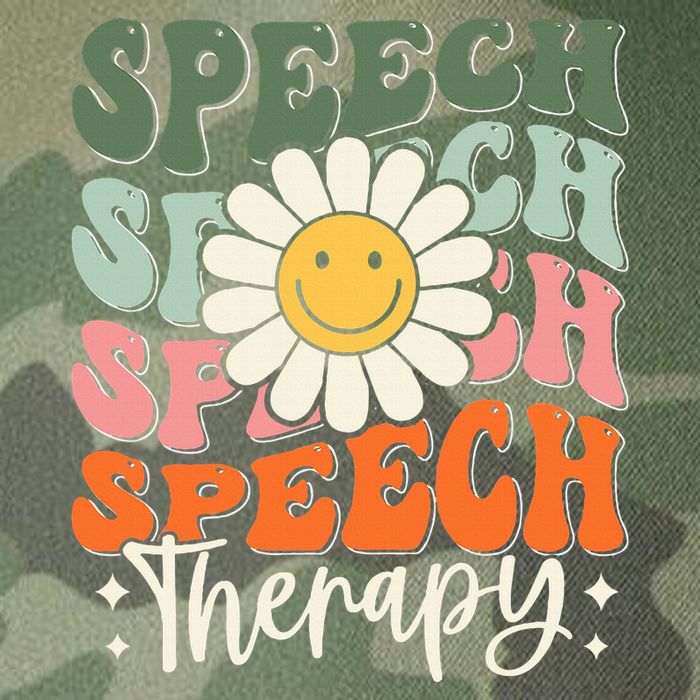 Speech Therapy Retro Speech Language Pathologist  Legacy Tie Dye Trucker Hat