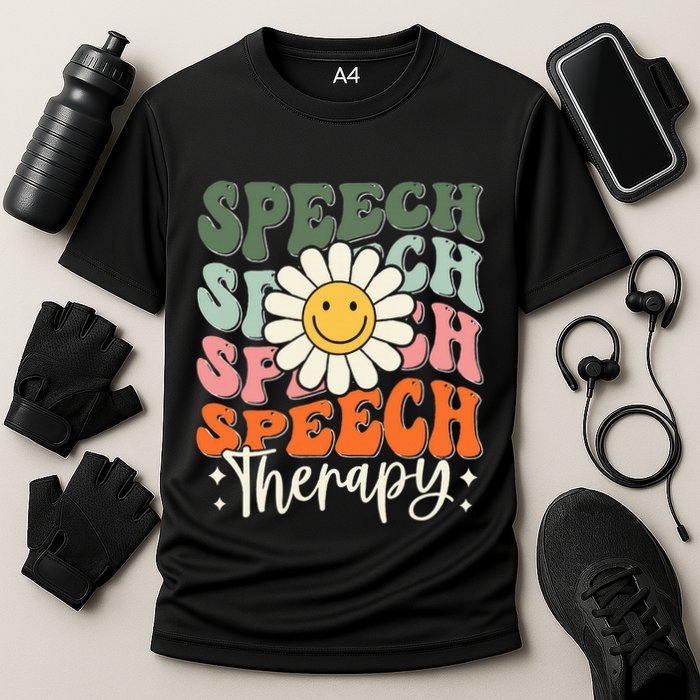 Speech Therapy Retro Speech Language Pathologist  Performance Shirt