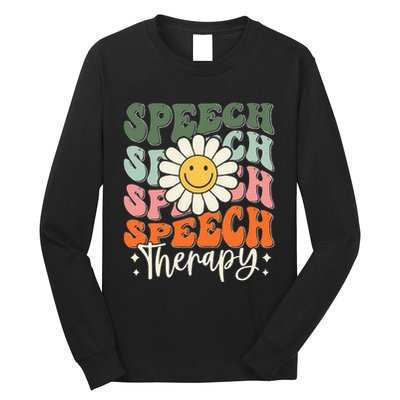 Speech Therapy Retro Speech Language Pathologist  Long Sleeve Shirt