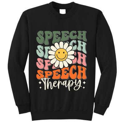Speech Therapy Retro Speech Language Pathologist  Sweatshirt