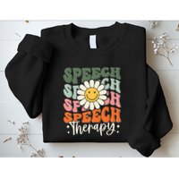 Speech Therapy Retro Speech Language Pathologist  Sweatshirt