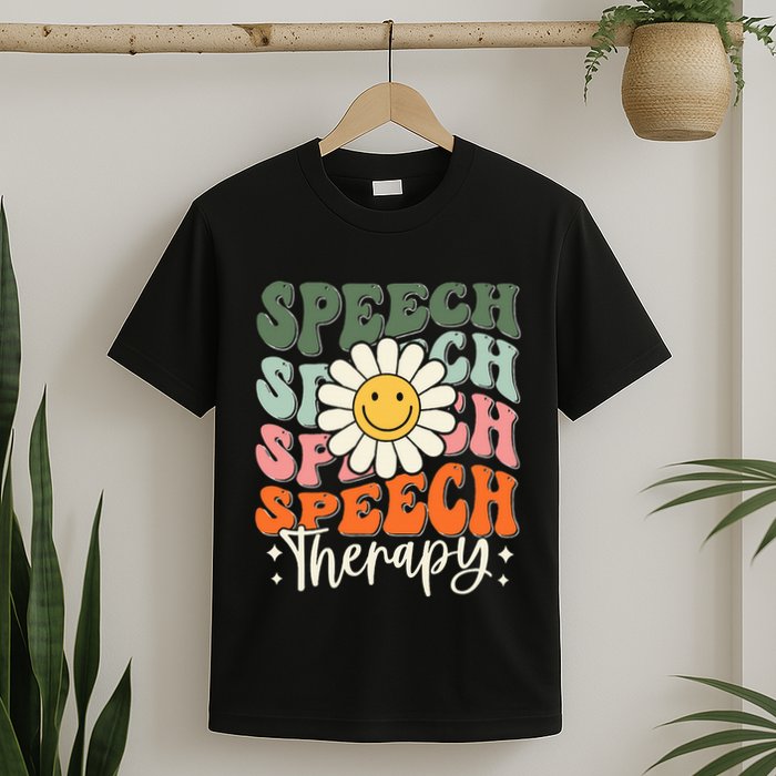 Speech Therapy Retro Speech Language Pathologist  T-Shirt