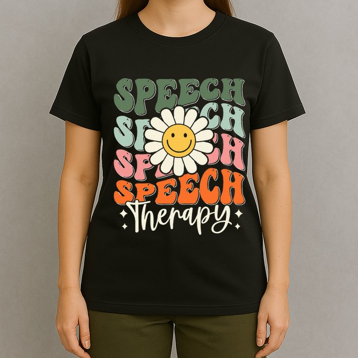 Speech Therapy Retro Speech Language Pathologist  T-Shirt