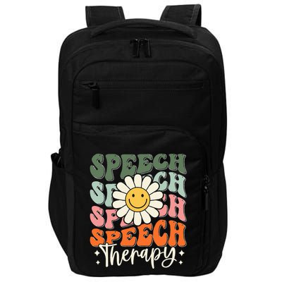 Speech Therapy Retro Speech Language Pathologist  Impact Tech Backpack