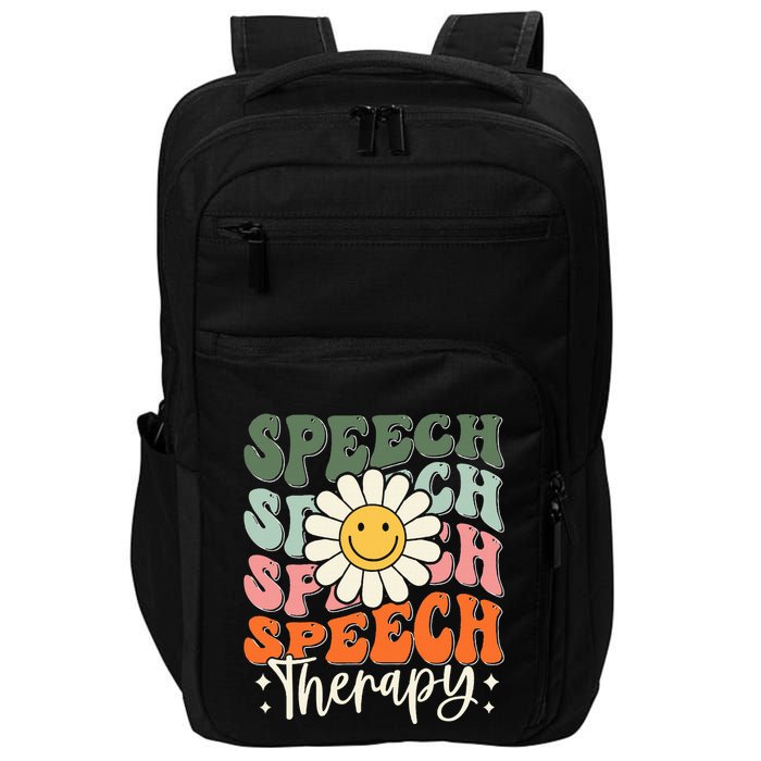 Speech Therapy Retro Speech Language Pathologist  Impact Tech Backpack