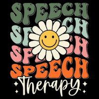 Speech Therapy Retro Speech Language Pathologist  Sustainable Bucket Hat